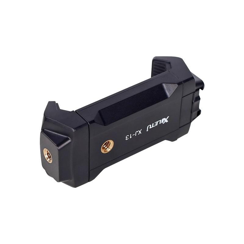 Xiletu Xj-13 Live BroadcastTripod Mount Phone Clamp with 1/4 inch Screw Holes & Cold Shoe Base