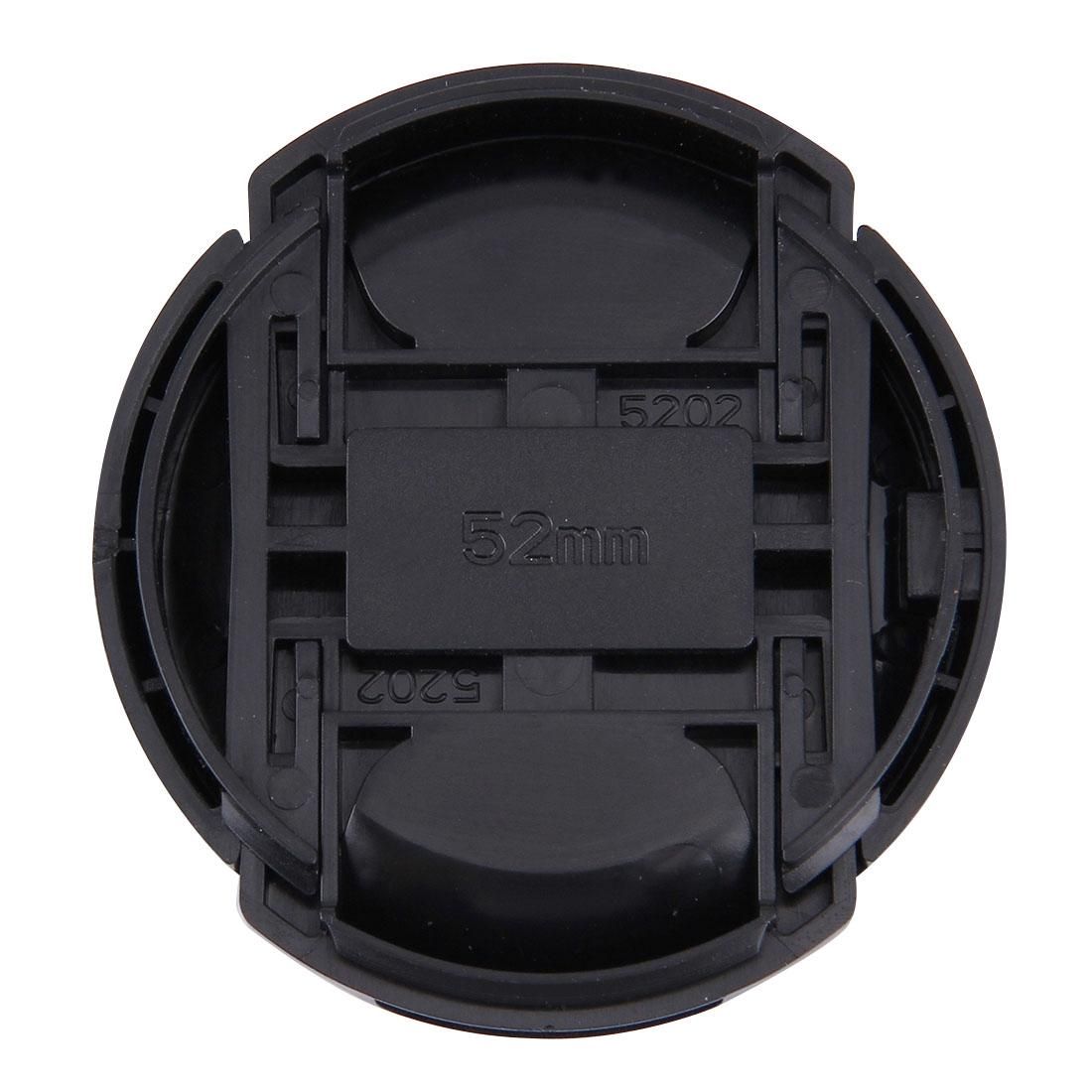 52mm Center Pinch Camera Lens Cap for Nikon (Black)