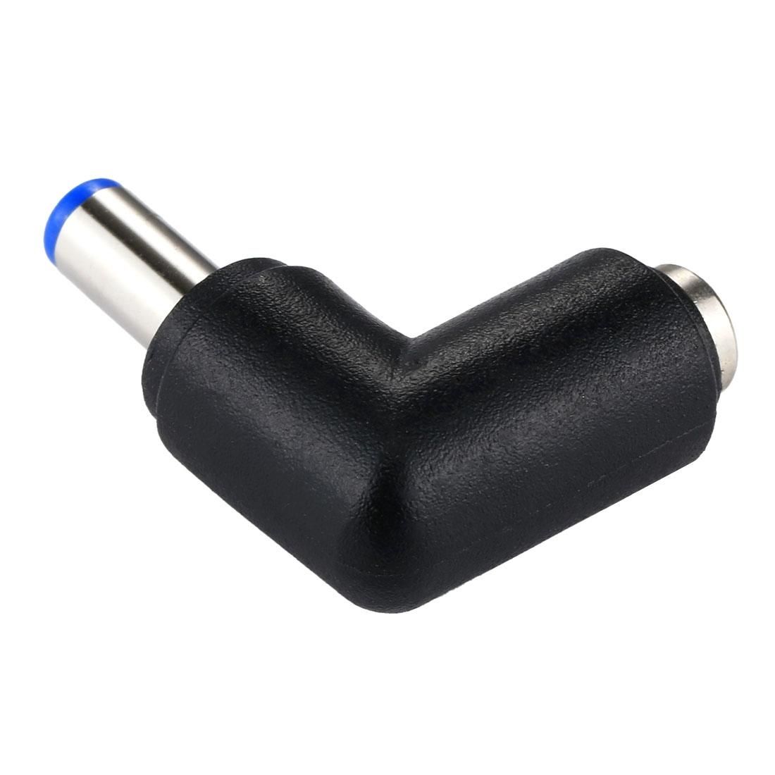 DC 5521 Male to DC 5521 Female Connector Power Adapter for Laptop Notebook, 90 Degree Right Angle Elbow