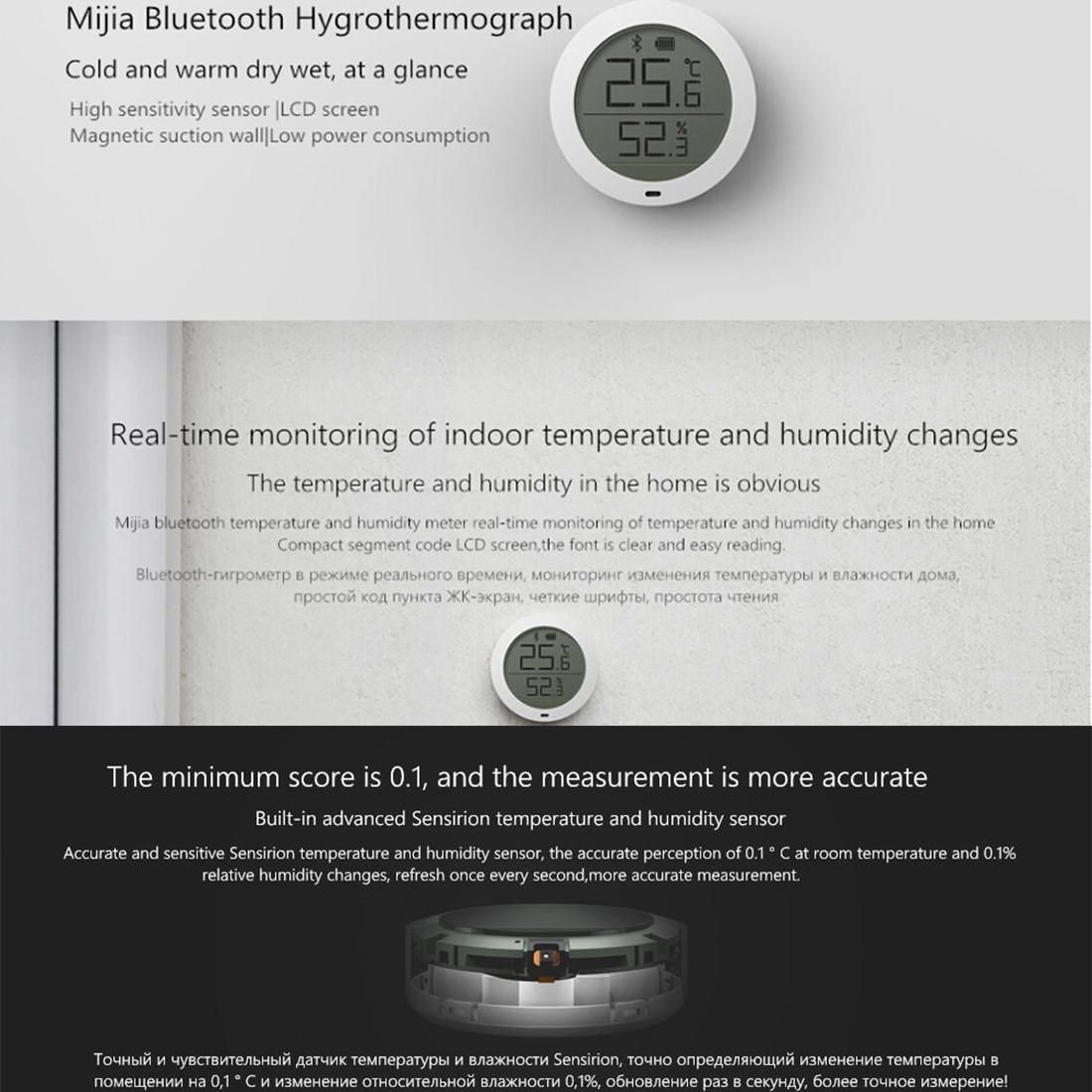 Original Xiaomi Mijia LCD Display Bluetooth Thermo Hygrometer