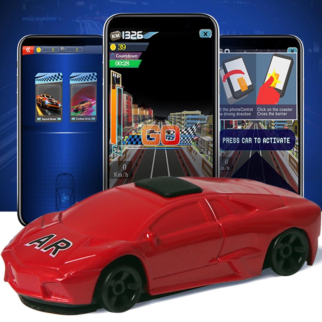 Mini Man-machine Interaction Hello AR Car, Virtuality and Reality Interaction AR Gaming Equipment (Red)