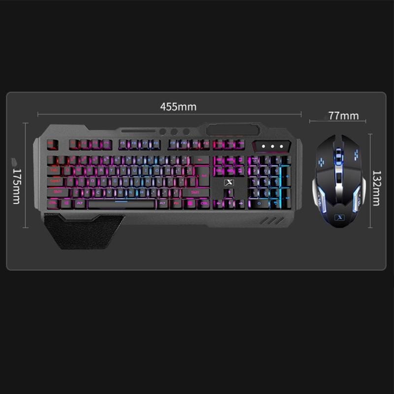 K680 RGB Rechargeable Gaming Wireless Keyboard and Mouse Set (Black)