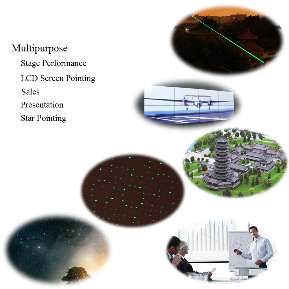 JD-851 5mW High Power 532nm Green Light Adjustable Starry