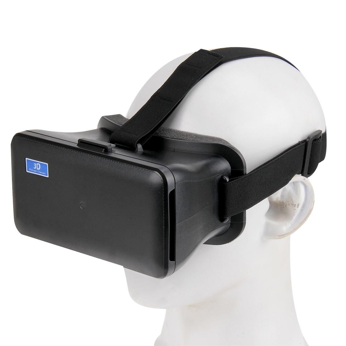 NJ-1688C DIY 3D Cardboard Head Mount Plastic Virtual Reality 3D Video Glasses for iPhone 6 Plus / Galaxy Note 4 / 3 etc. 5.5 inch - 6.3 inch Android iOS Smartphone