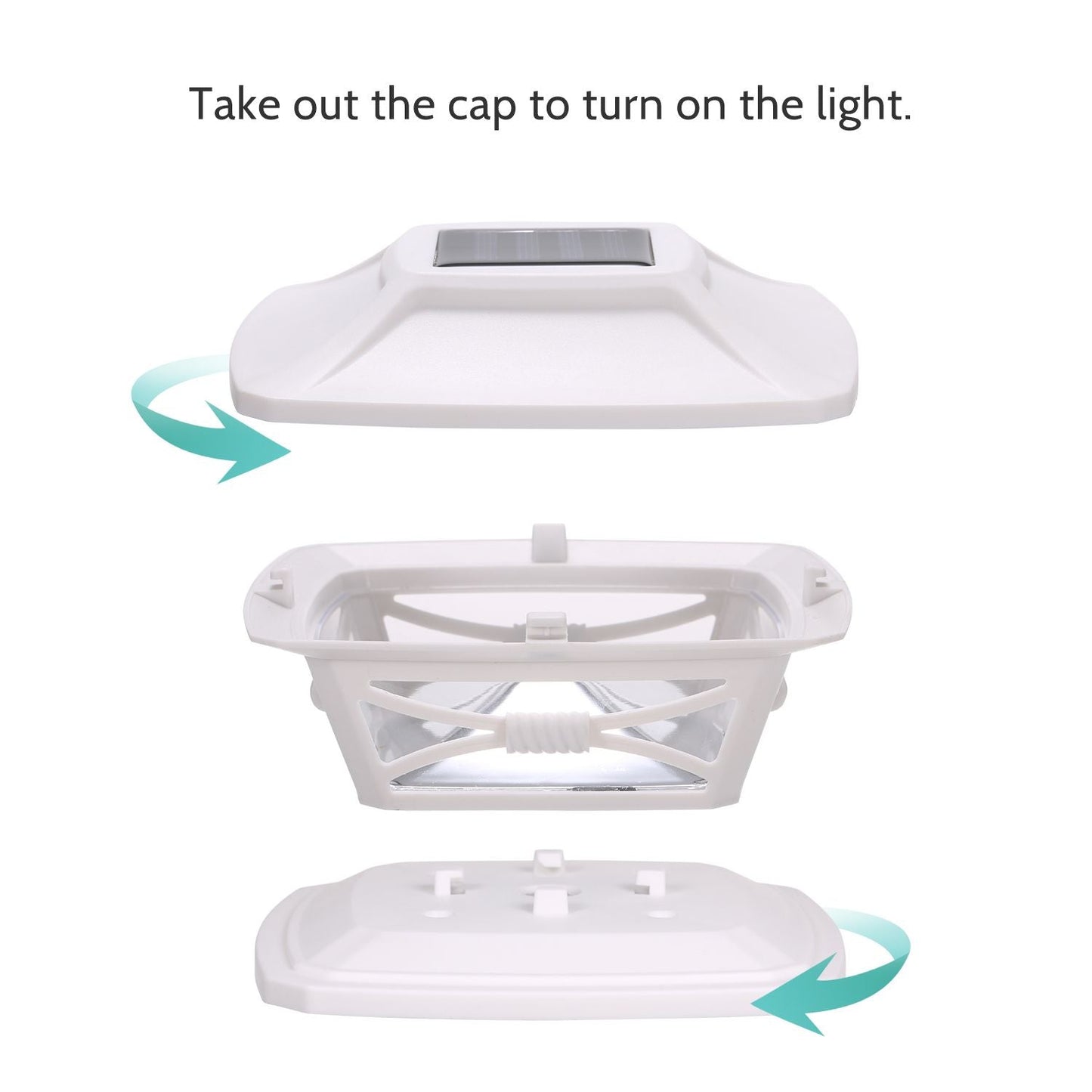 Solar Post Lights Garden Landscape Lamp IP44 Water-resistant - warm white