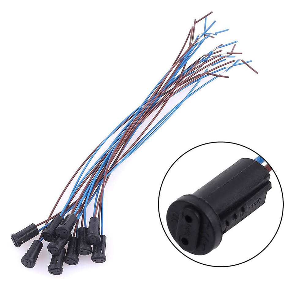 10Pcs G4 Lamp Holder Wire Socket Cable 200mm Light-emitting - 10Pcs