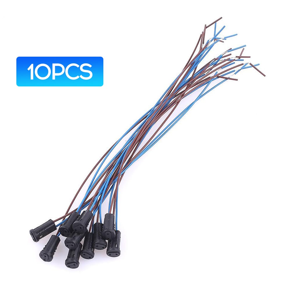 10Pcs G4 Lamp Holder Wire Socket Cable 200mm Light-emitting - 10Pcs