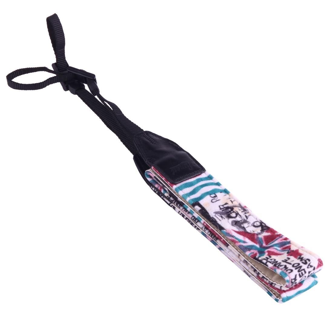 LYNCA LH-07 British Style Series Red Blue Flags Pattern Universal Genuine Leather Shoulder Neck Strap Camera Strap for Nikon / Canon / Sony / Panasonic / SLR DSLR ILDC (Style5)