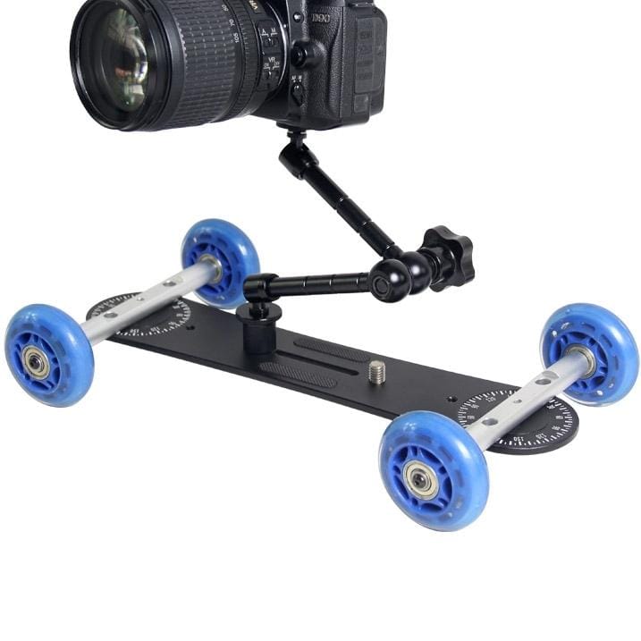 YELANGU YLG0105A Mini Scaled Camera Dolly Track Car for Canon / Nikon Cameras / DSLR Camera