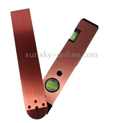 Digital LCD Display Angle Meter with Spirit Level (Red)
