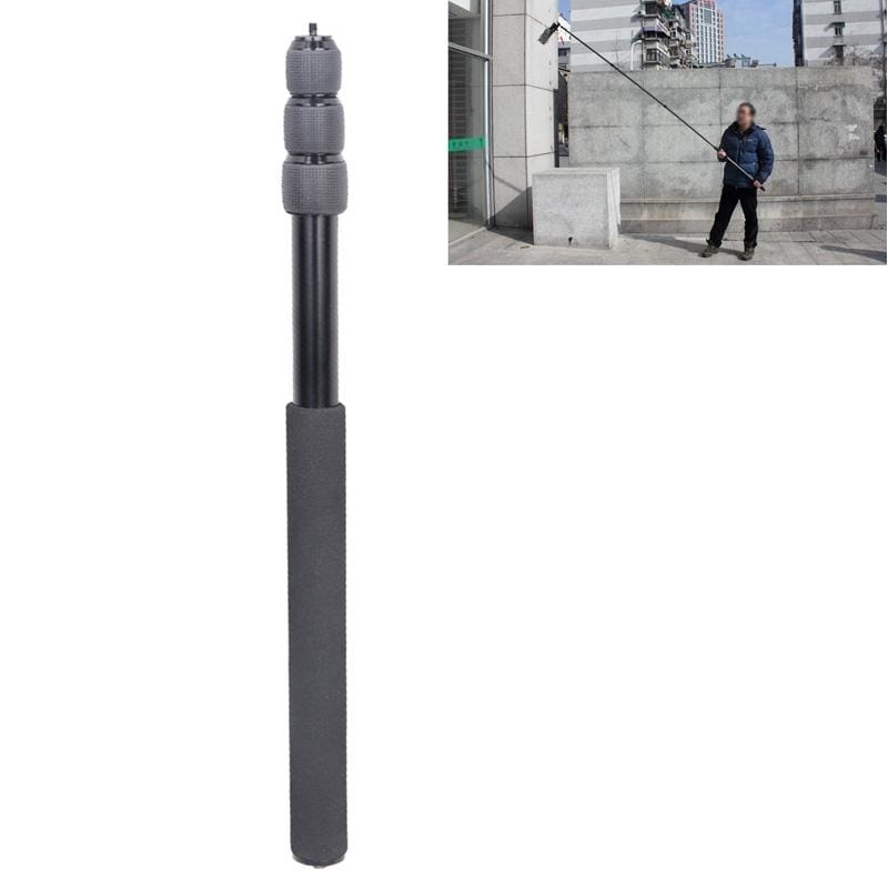 Aluminum Alloy Handheld Boom Pole Holder for SLR Camera / LED Light Microphone, Max Length: 173cm (Black)