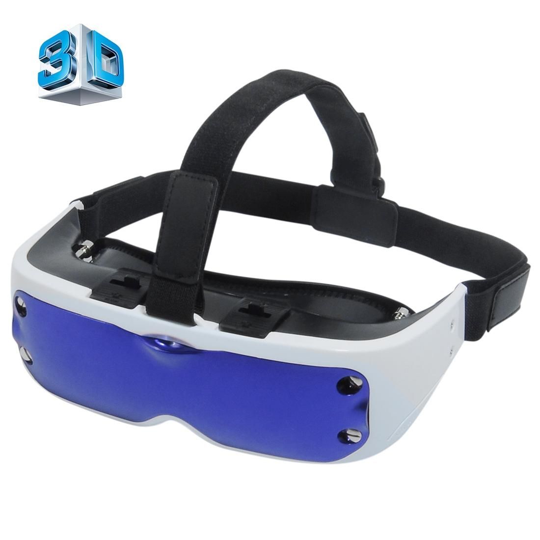 VR Eyes 3D Virtual Reality Private Helmet Mobile 3D Video Cinema Glasses for SmartPhone (Blue)