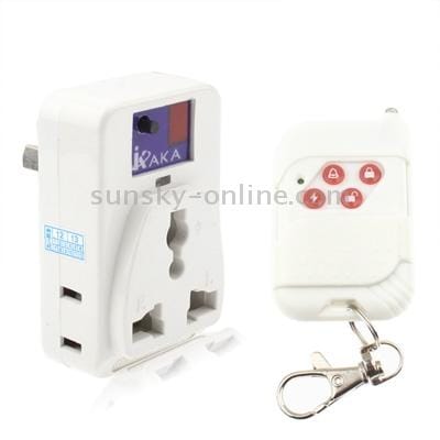 Wireless Remote Control AC Power Socket for Appliances (White)