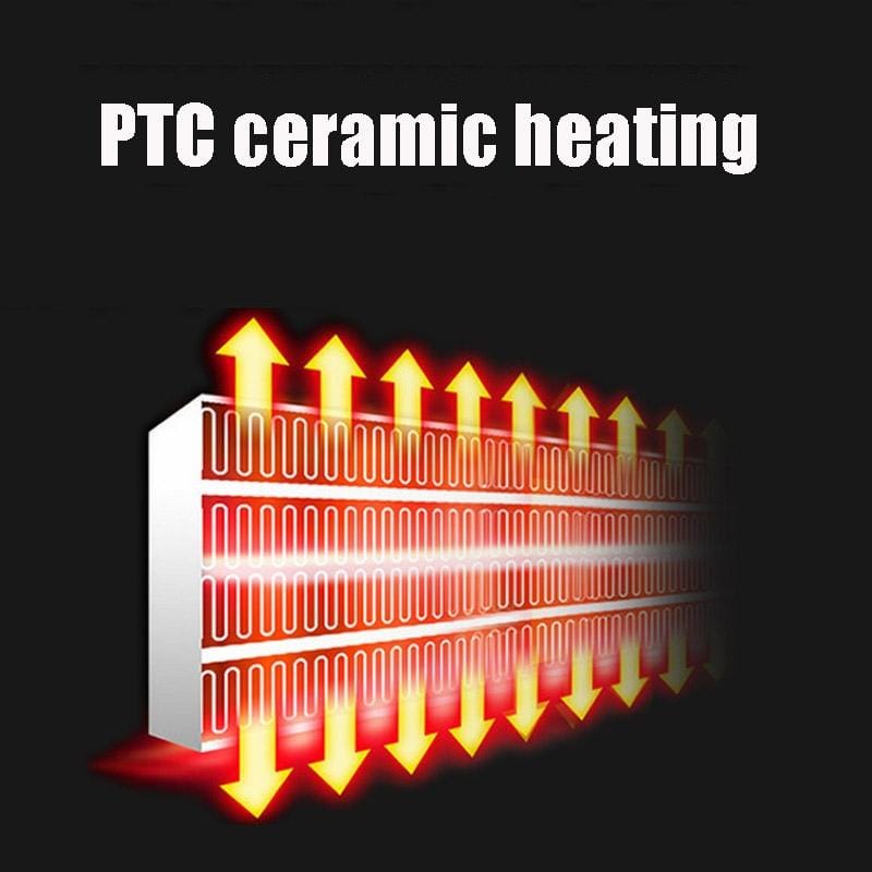 Dormitory Desktop Mini Heater, Plug Type:US Plug (Black)