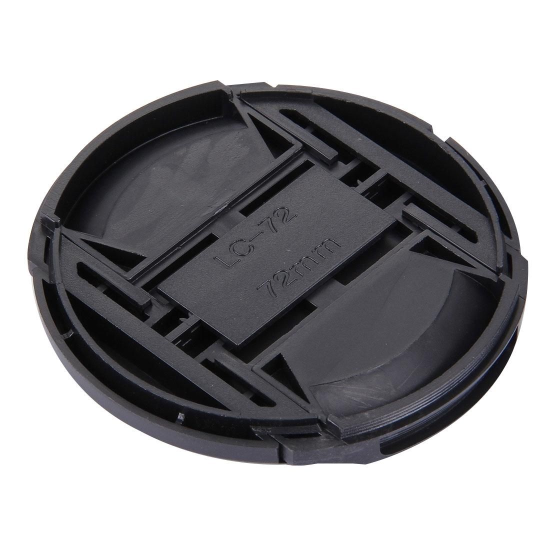 72mm Center Pinch Camera Lens Cap (Black)