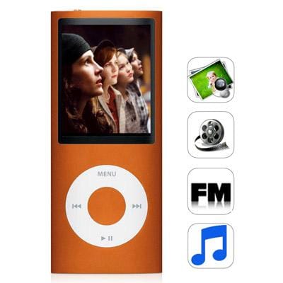 1.8 inch TFT Screen 4GB Nano 4th Style MP4 player, Support FM Radio, E-Book, Games (Orange)