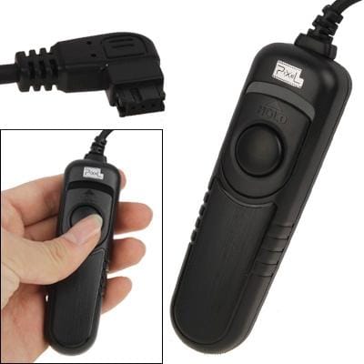 Pixel RC-201/S1 Remote Switch Shutter Release Cord for SONY DSLR a900,a850,a700,a550,a500,a400,a350,a300,a200,a100 / Konica Minolta:Dimage a2,a1,9,7Hi,7i,7,5,4,DYNAX 7D,5D (Black)