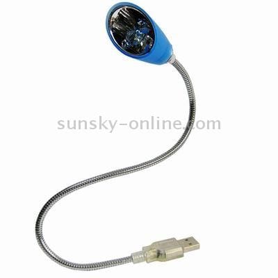 USB 1 LED Super Light Computer Lamp Notebook Laptop PC (Blue)