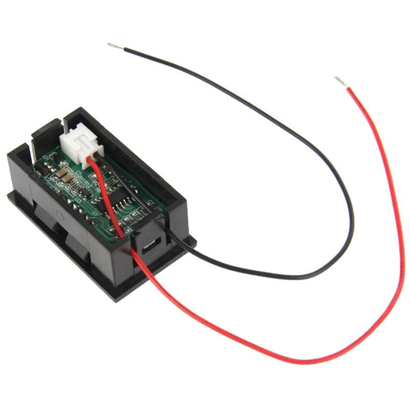 V27D-T1 3.2V-30V LED Digital Display Voltmeter (Black)