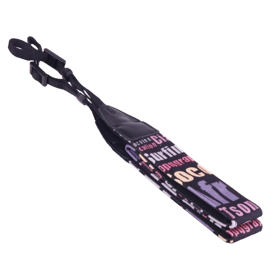 LYNCA LH-01 British Style Series Pink English Words Universal Genuine Leather Shoulder Neck Strap Camera Strap for Nikon / Canon / Sony / Panasonic / SLR DSLR ILDC (Style3)