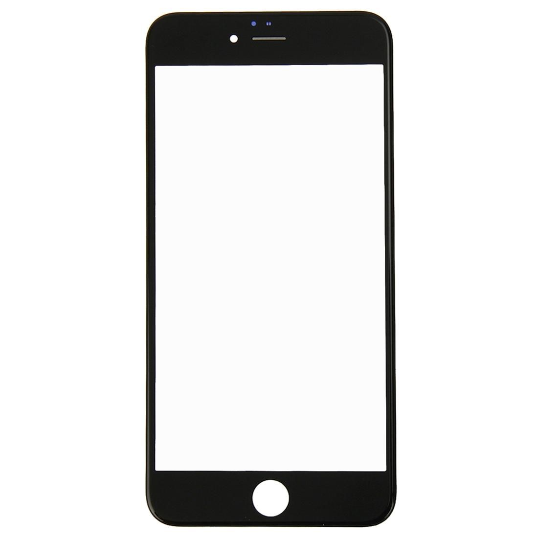 Front Screen Outer Glass Lens with Front LCD Screen Bezel Frame for iPhone 6s (Black)