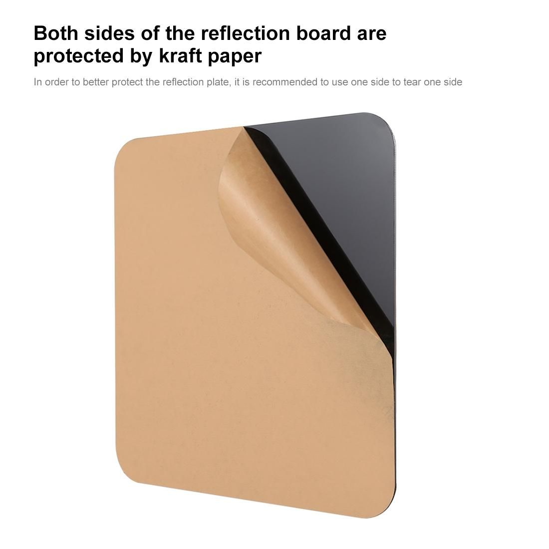 PULUZ 30cm Photography Acrylic Reflective Display Table Background Board (Black)