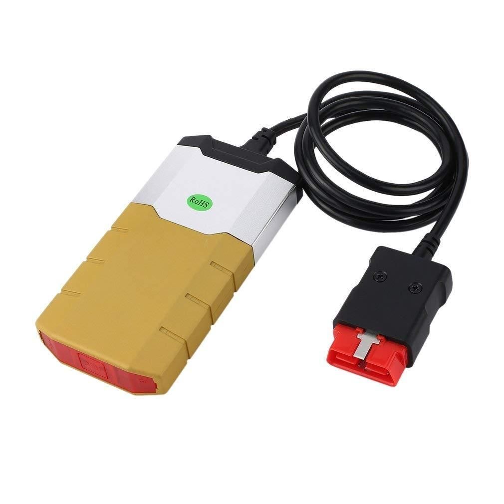 Autocom CDP Professional Auto CDP for Autocom Diagnostic Car Cables OBD2 Diagnostic Tool Delphi DS150E with BT (Gold)