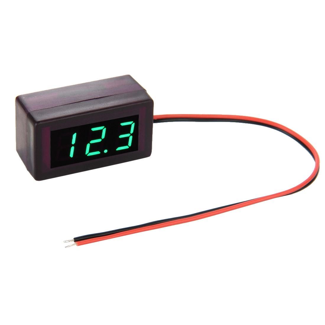 V42D 2 Wires Green Light Display Mini Digital Voltage Panel Meter, Measure Voltage: DC DC 1.7-25V (Style3)