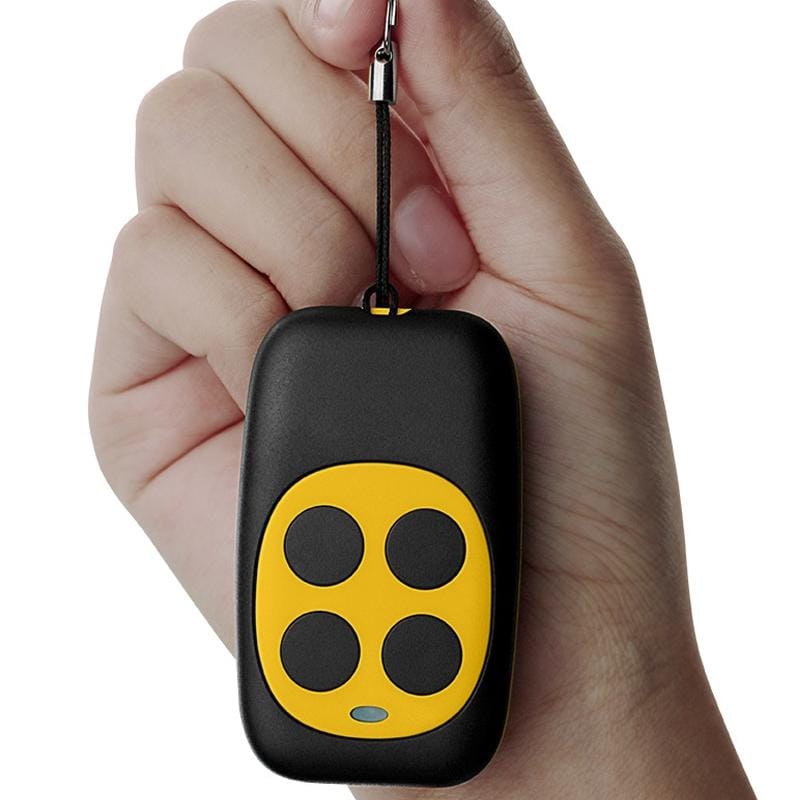 Colorful Four-Key Copying Remote Garage Door Gate Wireless Remote Control 433MHZ Copy Key Cloning Duplicator (Yellow)