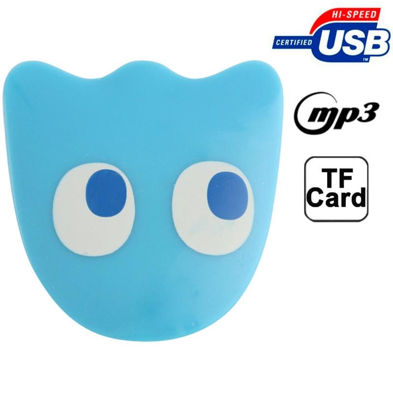Lovely Octopus Style Card Reader MP3 Player, Support TF Card (Orange)