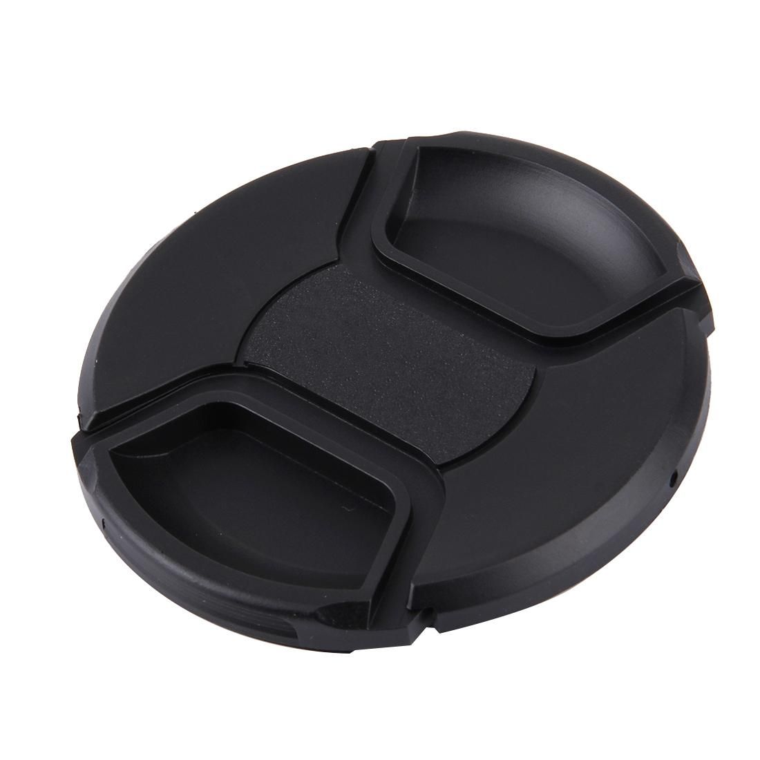 77mm Center Pinch Camera Lens Cap for Nikon (Black)