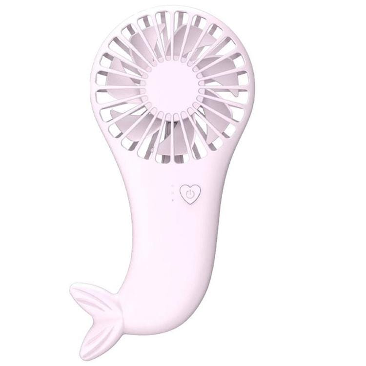 Mermaid Handheld USB Fan Student Dormitory Small Electric Fan (Pink)
