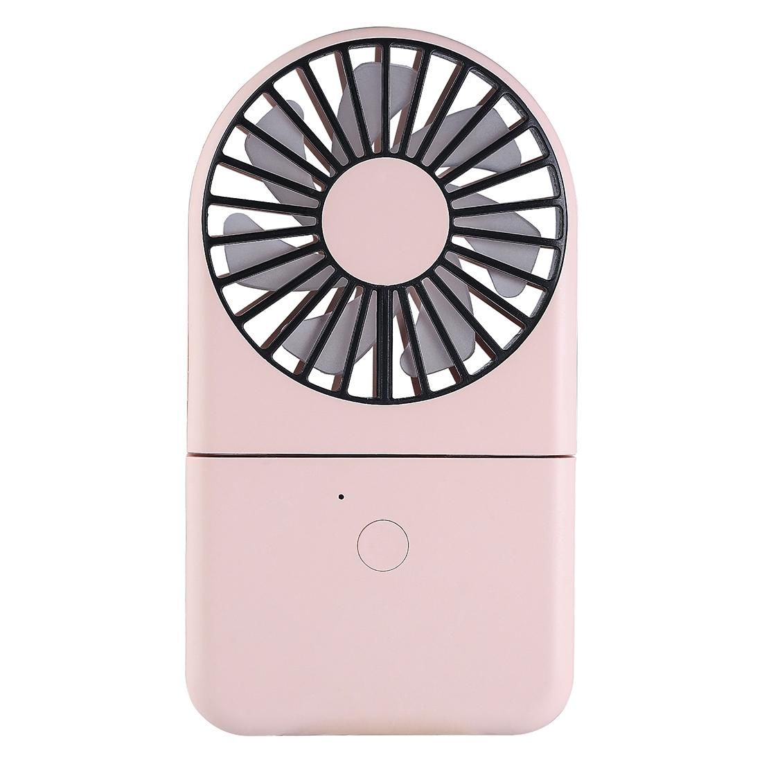 QD-F1 Mini Folding Neck Powerbank Electric Fan, with 3 Speed Control (Green)