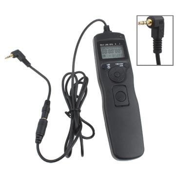 LCD Display Timer Remote Control for Canon 1000D / 550D / 500D / Pentax K200D / K110D / K100D / Samsung GX-1S / GX-1L (Black)