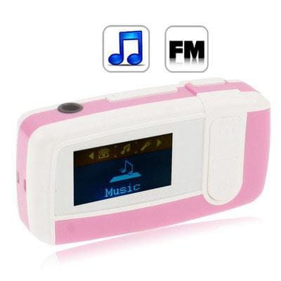 2GB MP3 Player with LCD Screen, Support FM Radio (Pink)