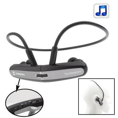 Free Style Motion MP3 Headphone, with Magnet, Built-in 4GB Memory (Grey)