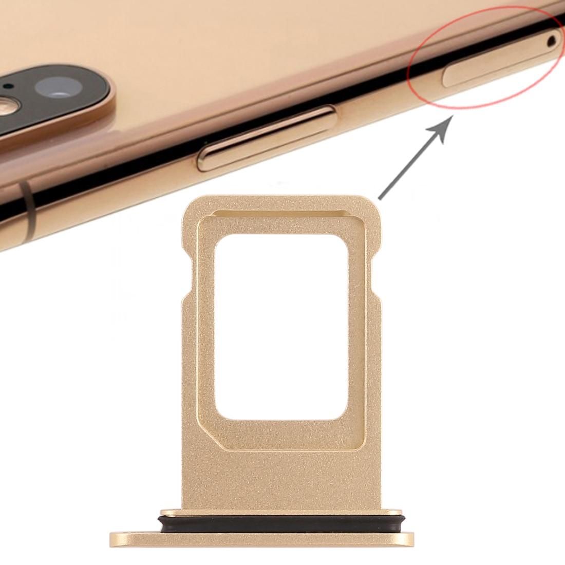 Double SIM Card Tray for iPhone XR (Gold)