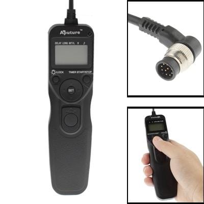 Aputure AP-TR1N LCD Timer Remote Cord for Nikon D300s, D3X, D3, D700, D300, D200, D2Xs, D2Hs,D2X, D2H, D1H, D1X, D1, N90s, F5, F6, F100, F90, F90X, D4, D800, D3S, D800E, Fujifilm S5 Pro, S3 Pro, Kodak DCS-14n