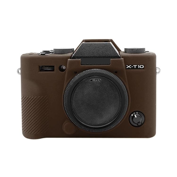 PULUZ Soft Silicone Protective Case for FUJIFILM XT10 (Coffee)