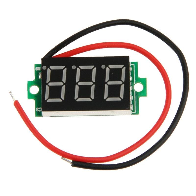 DC 3.2-30V Red Light Mini Digital Voltage Panel Meter (Style3)