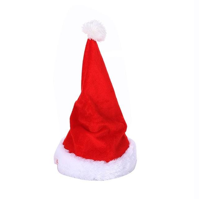 Electric Music Swing Christmas Hat Magic Plush Hat Funny Christmas Child Hat Toy