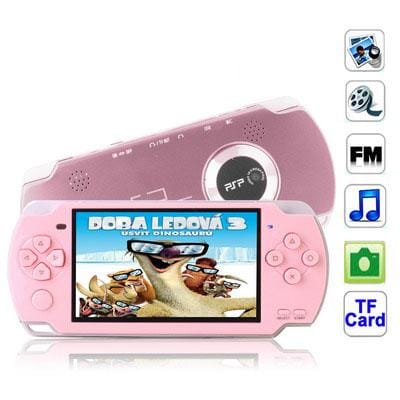 4.3 inch TFT Screen 4GB MP5 player, Support Double 3.5 mm Earphone, Camera, FM Radio, E-Book, Games, TV Out, TF Card Slot (Pink)