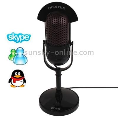 3.5mm Professional Dynamic Multimedia Microphone, Support Chatting over QQ, MSN, SKYPE and Singing Over Internet, Cable Length: 2m
