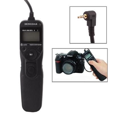 LCD Display Timer Remote Cord for Panasonic Lumix DMC - FZ20 / FZ-30 / FZ50 / LC1 (Black)