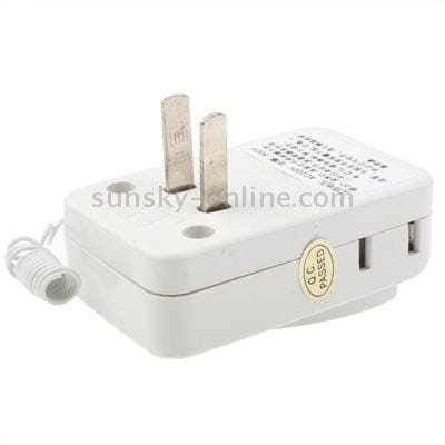 Wireless Remote Control AC Power Socket for Appliances (White)