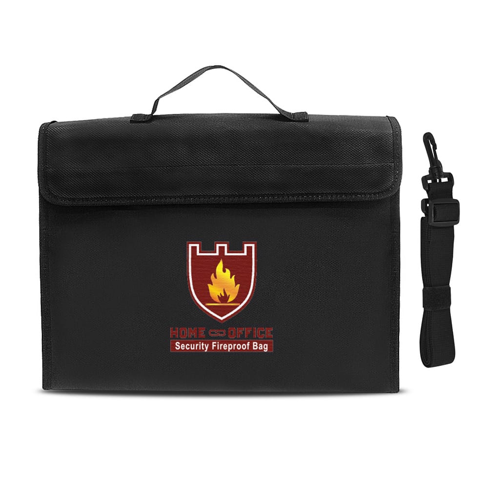 Fireproof Money Document File Bag Pouch Cash Bank Cards - 2