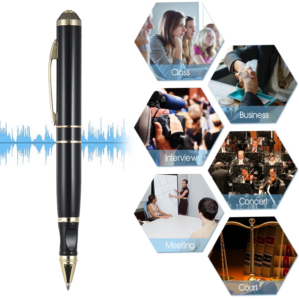 Voice Recorder Pen 8GB USB Disk Audio Dictaphone - 16GB