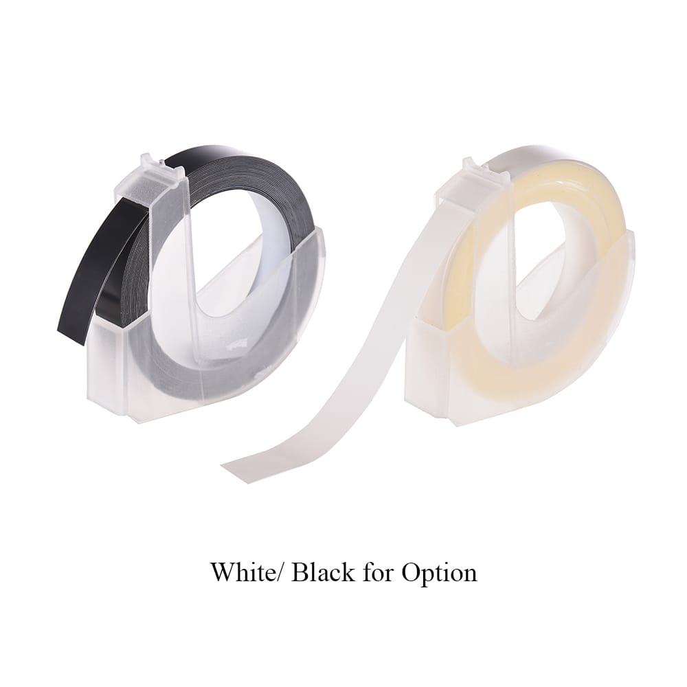 3D Plastic Embossing Label Tape Refill for DYMO 12965 1610 - 1 Roll