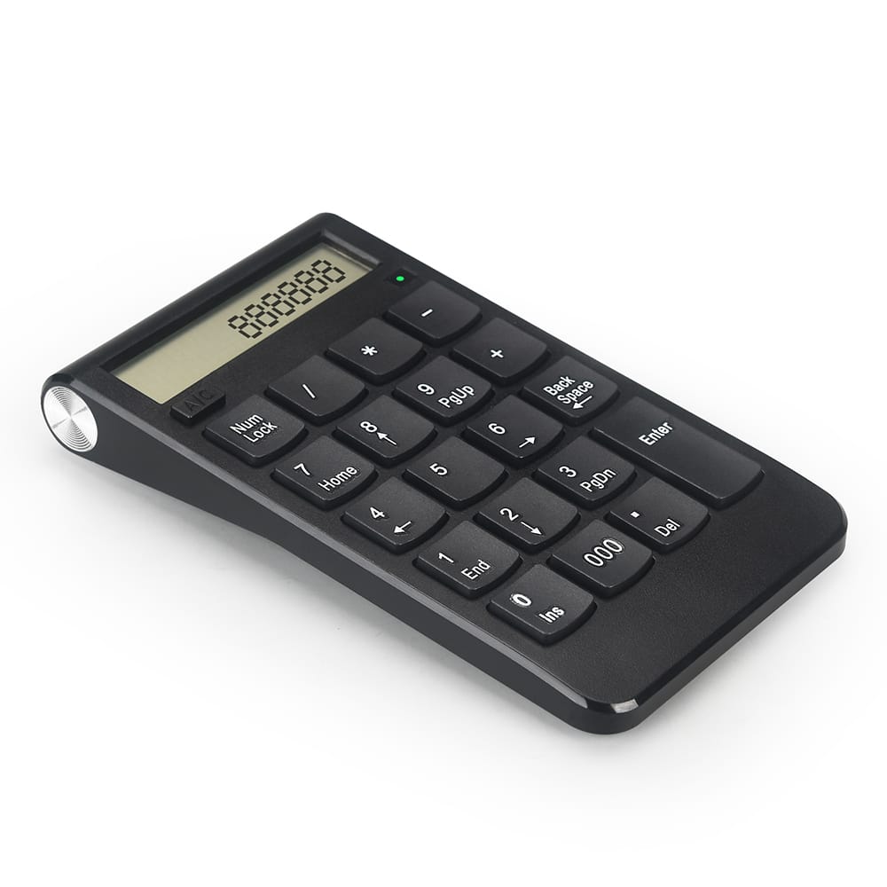 19 Keys Number Keyboard 2.4G Digital Display Rechargeable