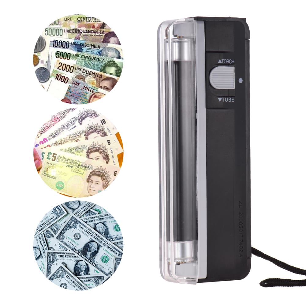 2-in-1 Portable Mini Money Detector Counterfeit Cash